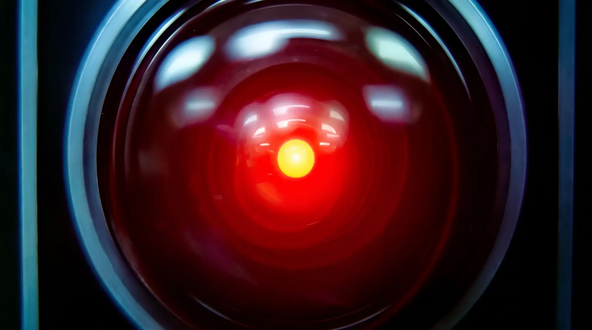 HAL 9000's red camera eye.